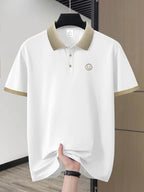 SlateEdge Polo – White T-Shirt