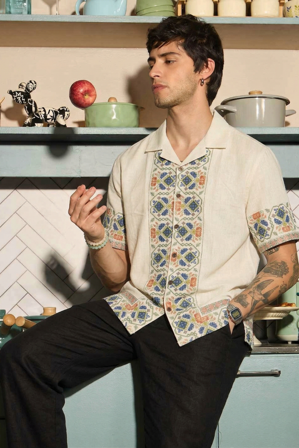 Light Beige Egyptian Shirt