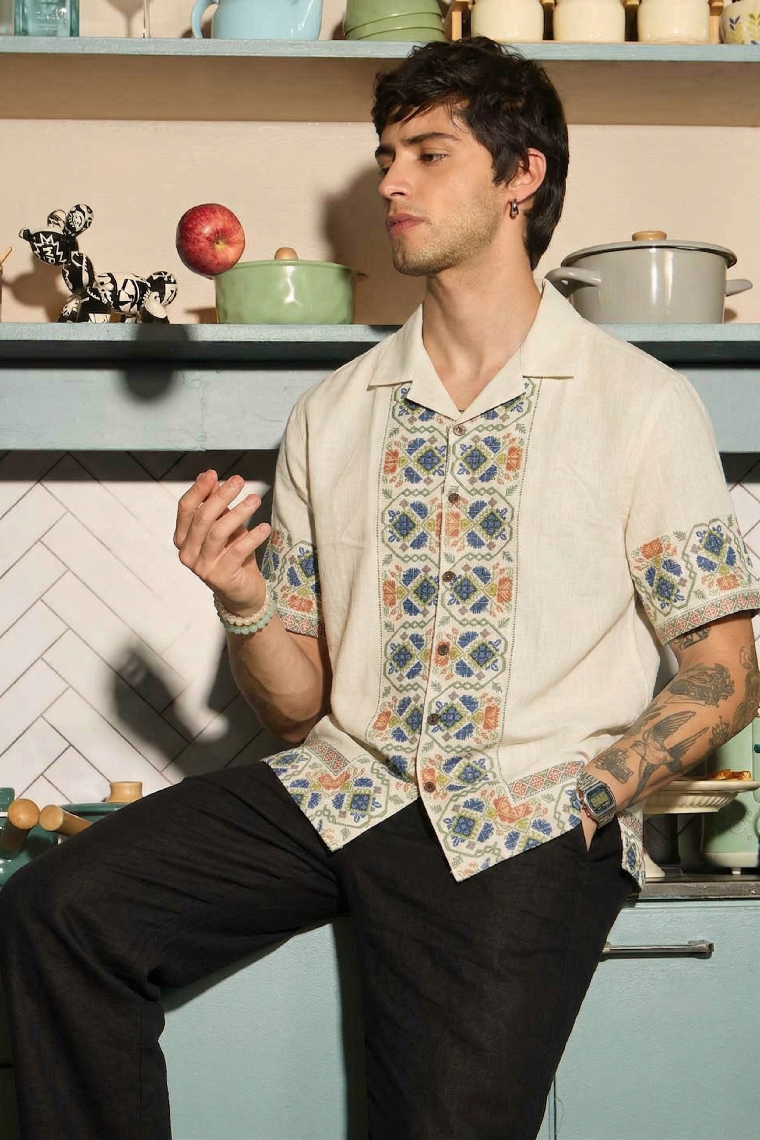Light Beige Egyptian Shirt