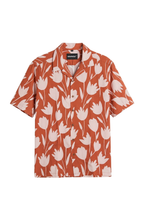Rust Floral Shirt