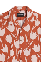 Rust Floral Shirt