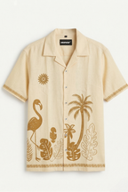 Beige Tropical Shirt