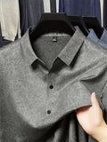 Ash Green Abstract Print Slim Fit Shirt
