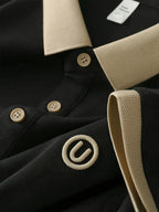 SlateEdge Polo – Black T-Shirt