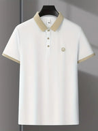 SlateEdge Polo – White T-Shirt