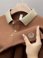 SlateEdge Polo – Orange T-Shirt