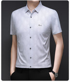 Crystal White Grid Regular Fit Office Wear Shirt