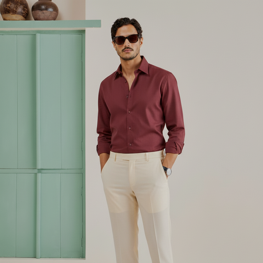 Rich Maroon Shirt