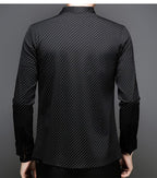 Midnight Pinstripe Regular Fit Office Shirt